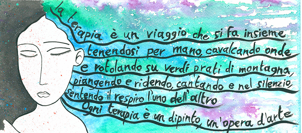 La terapia è viaggio che si fa insieme - Illustrazione di Anna Maria Bolcato